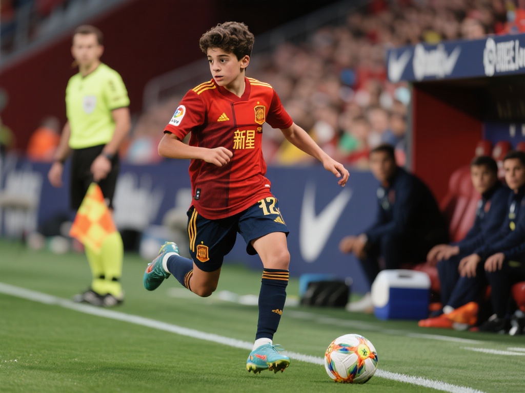 作为一名年仅16岁的西班牙新星，亚马尔并